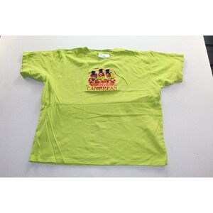 Princess Cruises Caribbean T-Shirt Mens L Green Crew Neck Short Sleeve